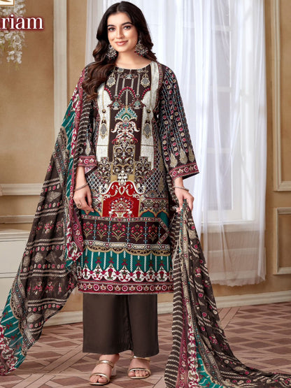 ES Heavy Viscose Rayon Pakistani print with stunning Swarovski diamond work