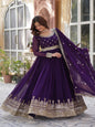 ES Premium Designer Gown - Faux Blooming with Embroidery Zari Sequins-work