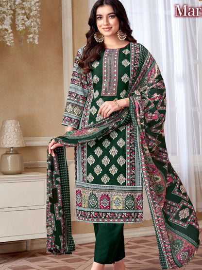 ES Heavy Viscose Rayon Pakistani print with stunning Swarovski diamond work