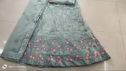Women Jimmy Choo partywear Lehenga with stone work_5